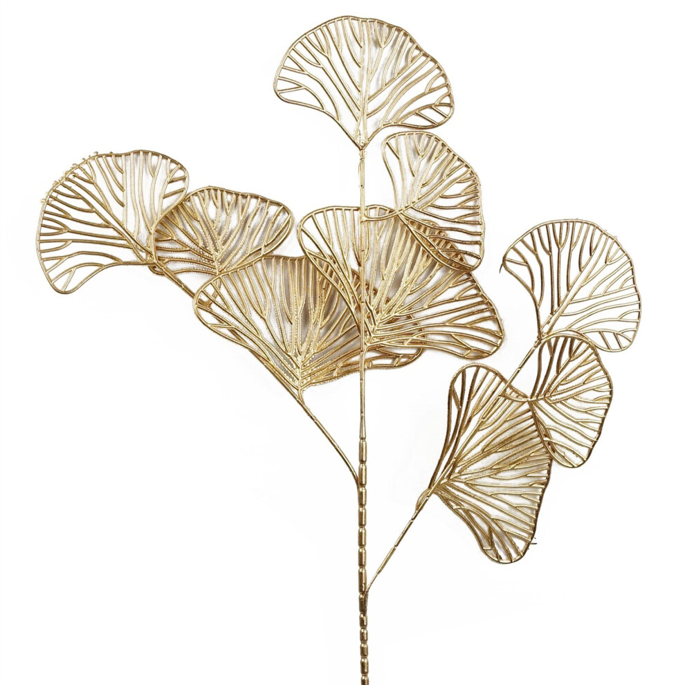 Leaf 65Cm Golden Leaves Flower Arrangement Decoration