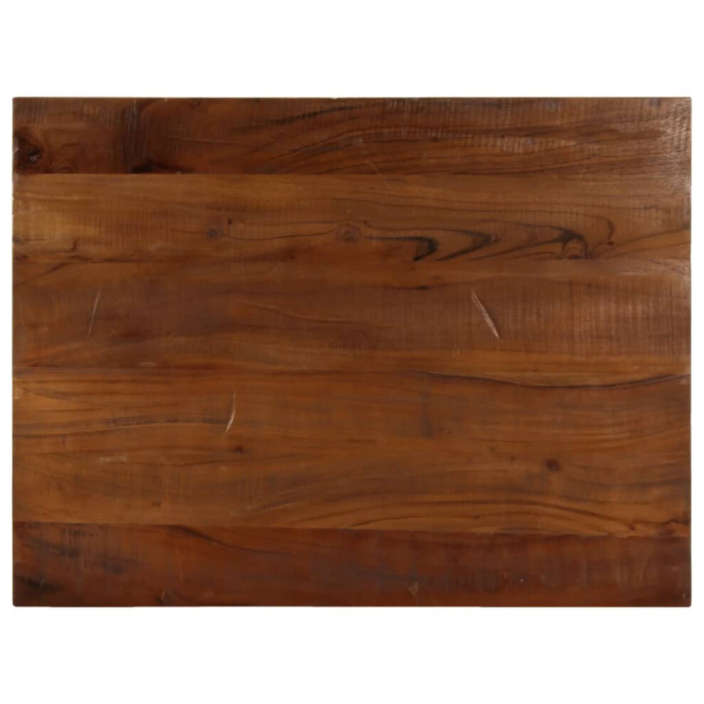 Vidaxl Table Top 80X60x2.5 Cm Rectangular Solid Wood Reclaimed