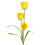 Leaf 80cm Artificial Tulip Yellow Stem 1