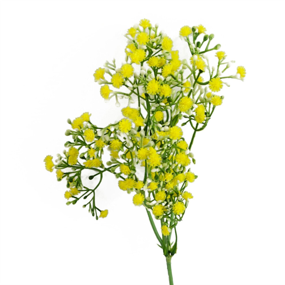 Leaf 55Cm Gypsophila Stem Yellow
