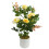 Leaf 50cm Artificial Yellow Rose Plant 1