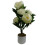 Leaf 55cm Artificial White Peony Plant 1