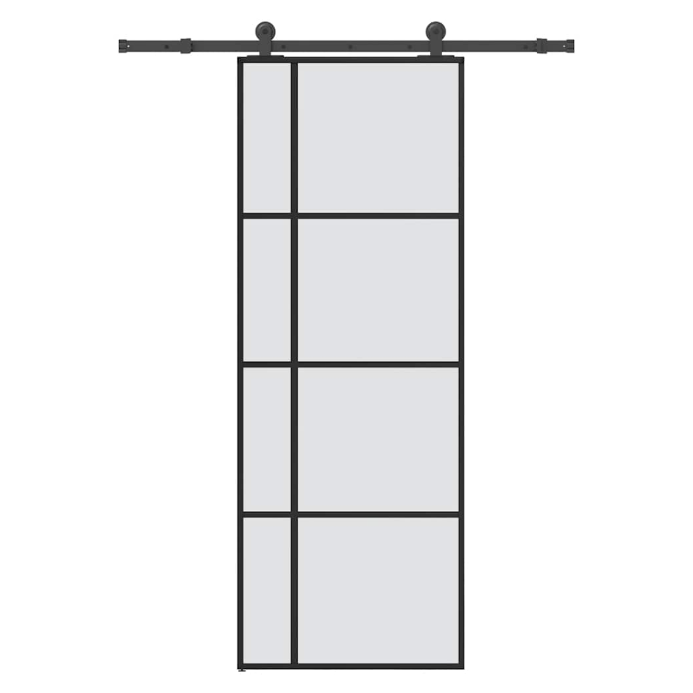 Vidaxl Sliding Door With Hardware Set 76X205 Cm Esg Glass&Aluminium