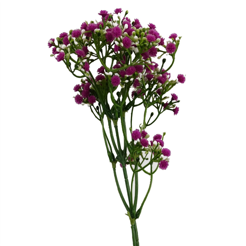 Leaf 55Cm Gypsophila Stem Pink