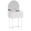 Homcom HOMCOM Makeup Vanity Table with Mirror Drawers Modern Dressing Table White 1