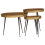 VidaXL vidaXL Coffee Table 3 pcs Golden Engineered Wood 1