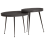VidaXL vidaXL Coffee Table 2 pcs Black Engineered Wood 1