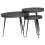 VidaXL vidaXL Coffee Table 3 pcs Black Engineered Wood 1