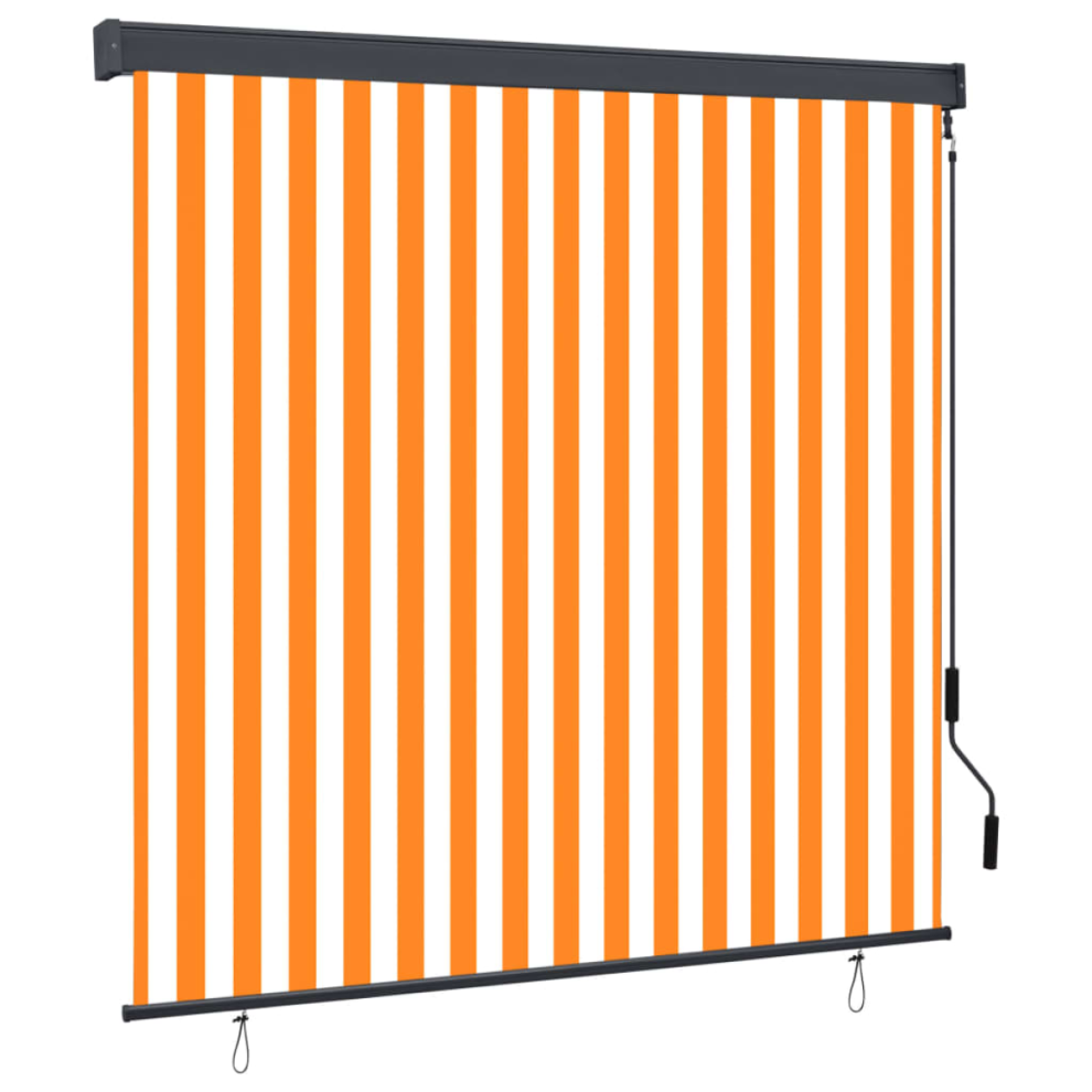 vidaXL Outdoor Roller Blind 160x250 cm White and Orange