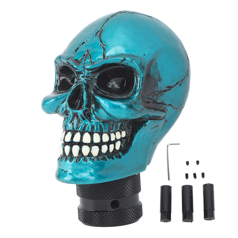 Skull Gear Shift Head Resin Shifter Knob Car Green 9121376824715