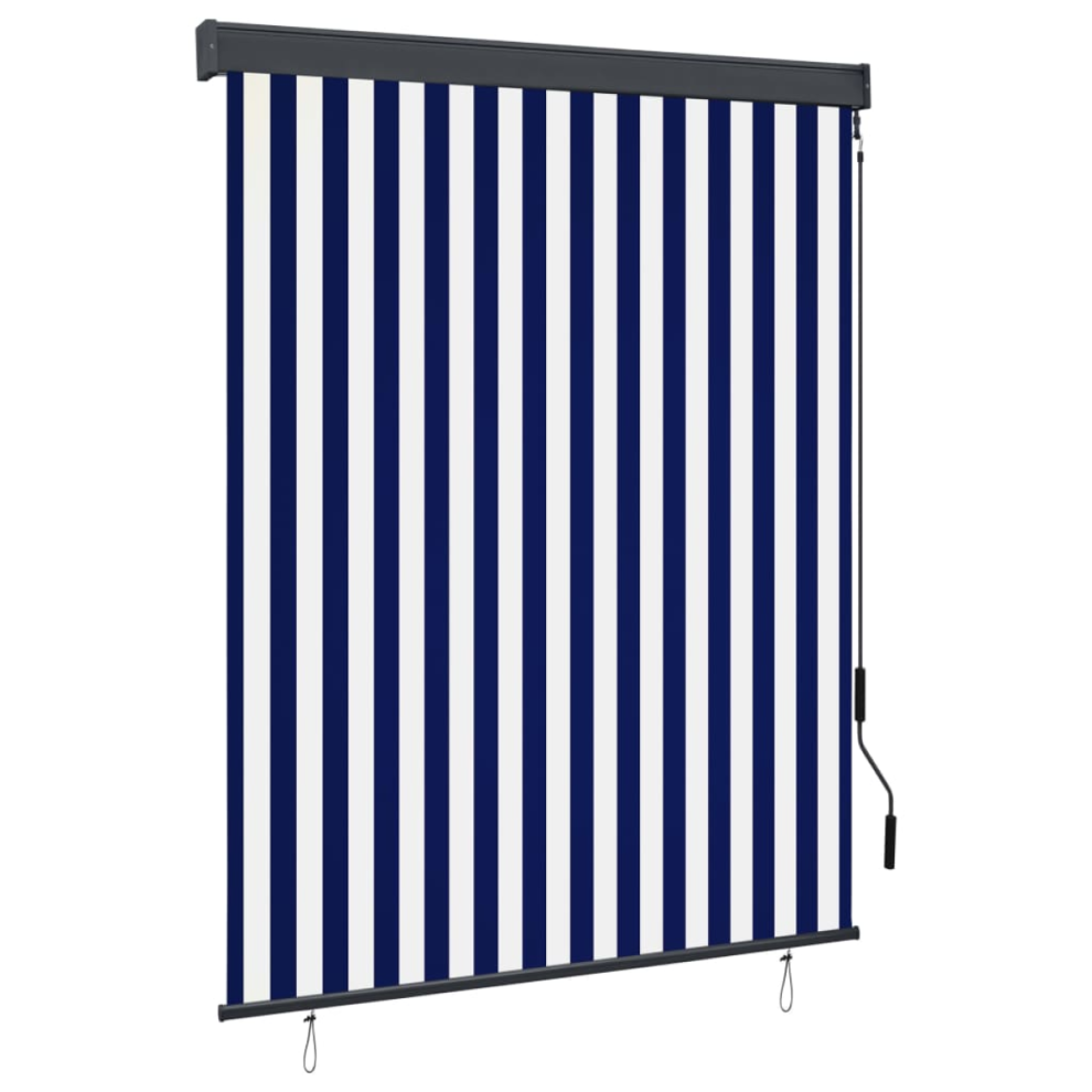 Vidaxl Outdoor Roller Blind 140X250 Cm Blue And White