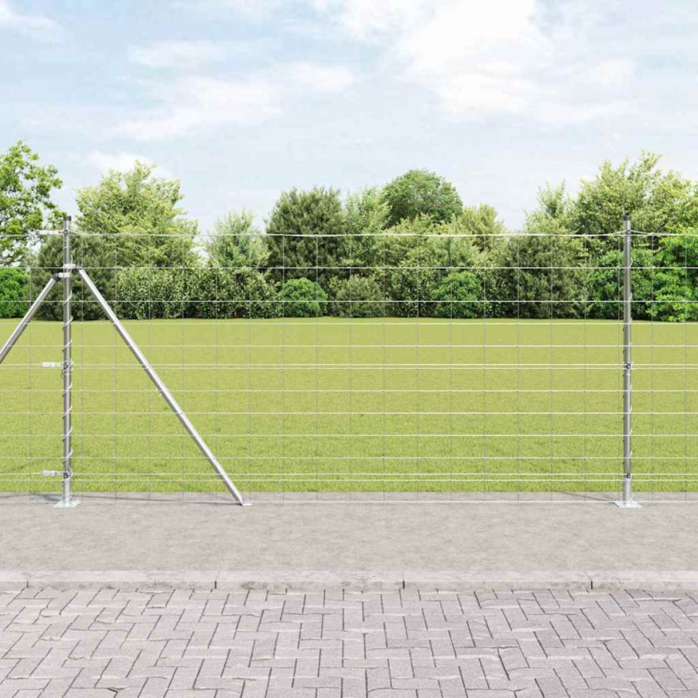 vidaXL Field Fence 1.2x25 m Galvanised Steel