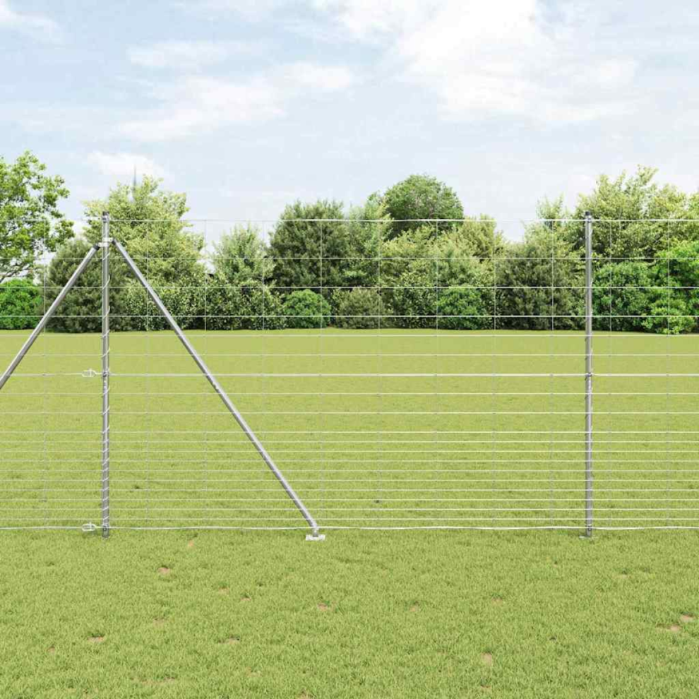Vidaxl Field Fence 1.6X25 M Galvanised Steel