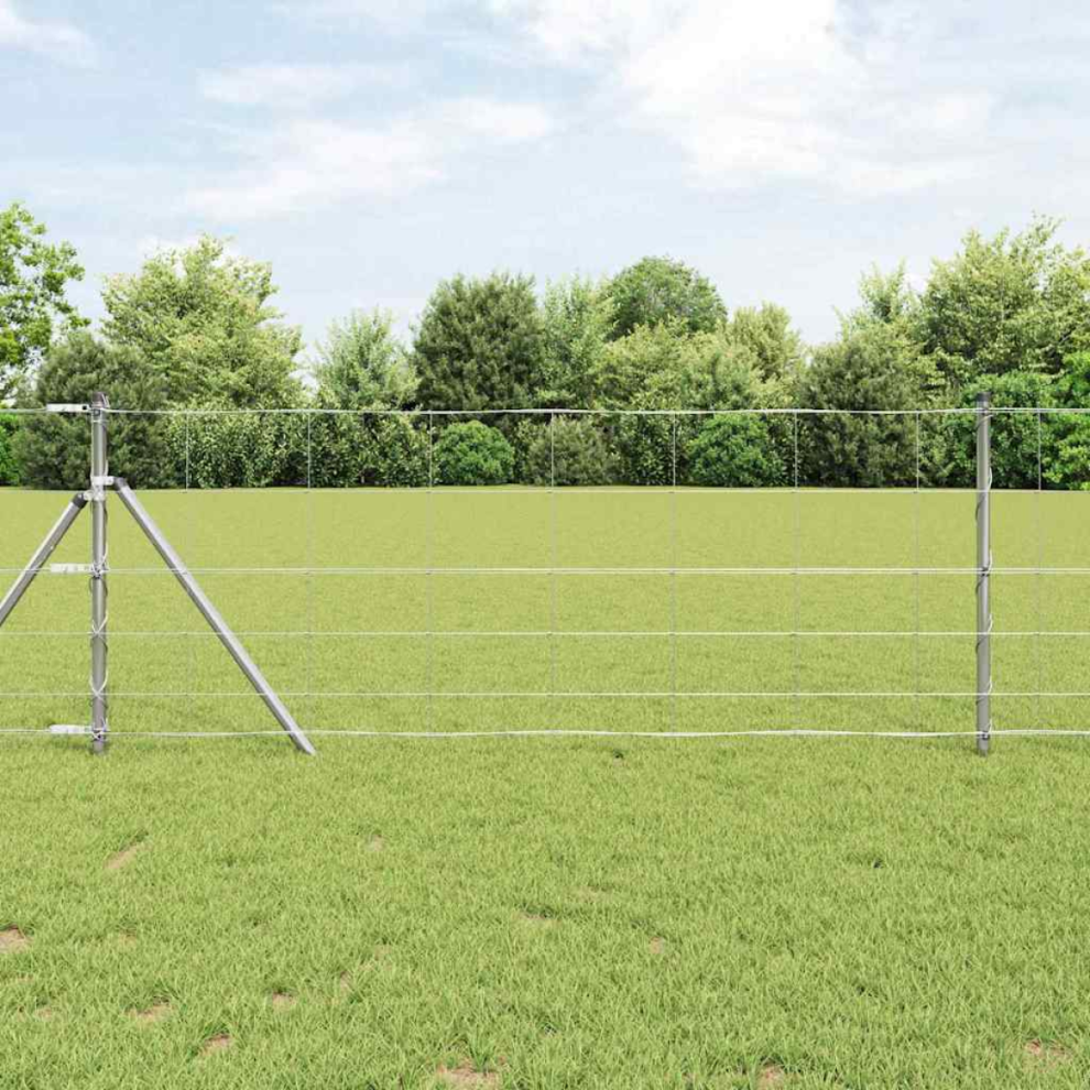 vidaXL Field Fence 0.8x100 m Galvanised Steel