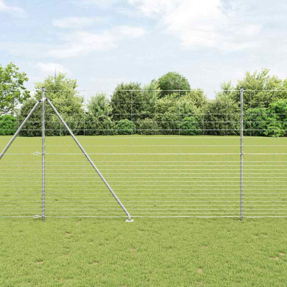 Vidaxl Field Fence 1.6X25 M Galvanised Steel
