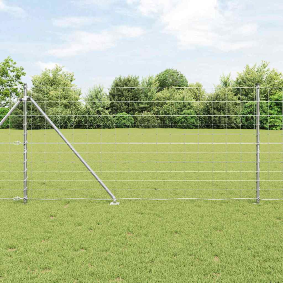 vidaXL Field Fence 1.2x25 m Galvanised Steel