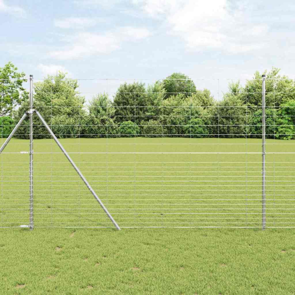 Vidaxl Field Fence 1.6X25 M Galvanised Steel