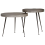 VidaXL vidaXL Coffee Table 2 pcs Silver Engineered Wood 1