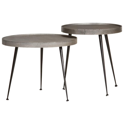 VidaXL vidaXL Coffee Table 2 pcs Silver Engineered Wood
