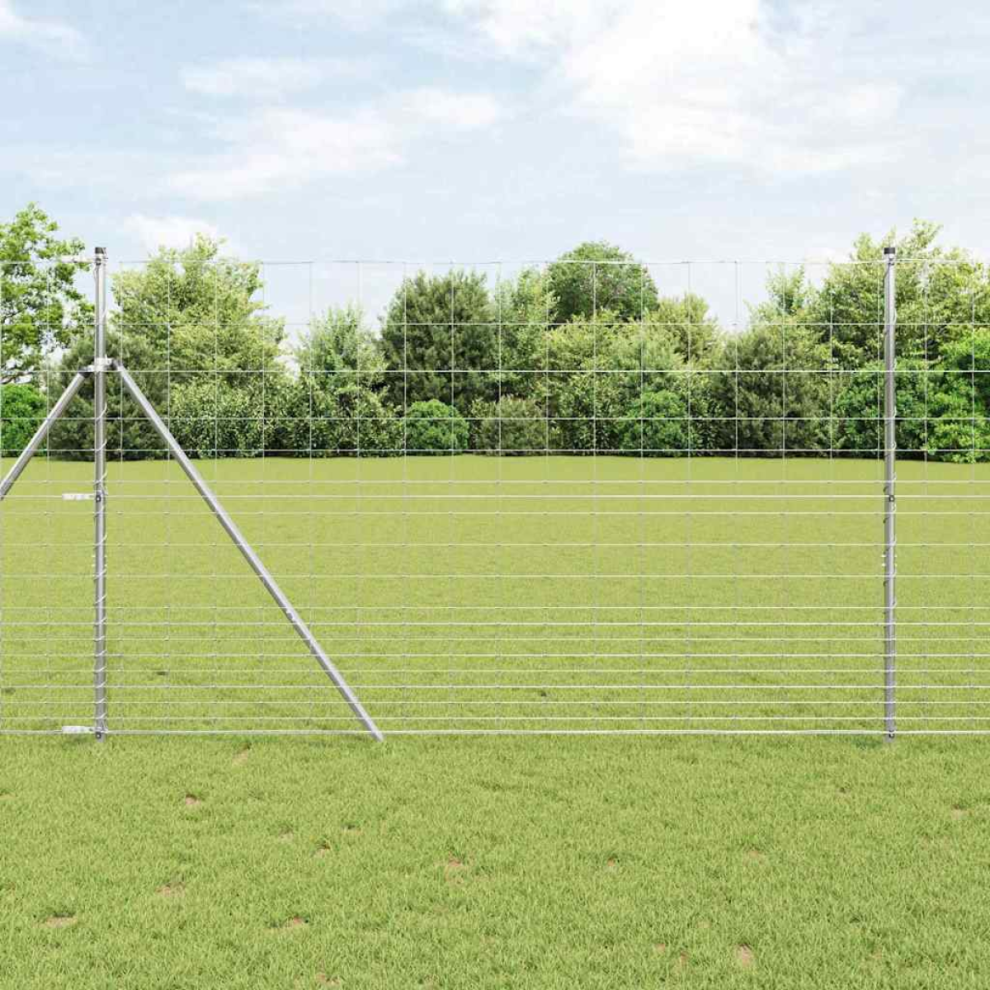 vidaXL Field Fence 1.5x50 m Galvanised Steel