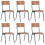 VidaXL Dining Chairs 6 pcs Brown Plywood 1