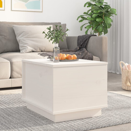 VidaXL vidaXL Coffee Table White 40x50x35 cm Solid Wood Pine
