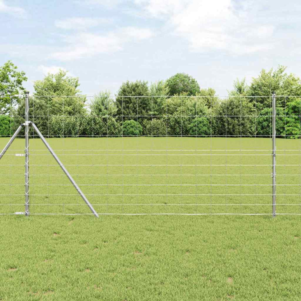 vidaXL Field Fence 1.2x50 m Galvanised Steel