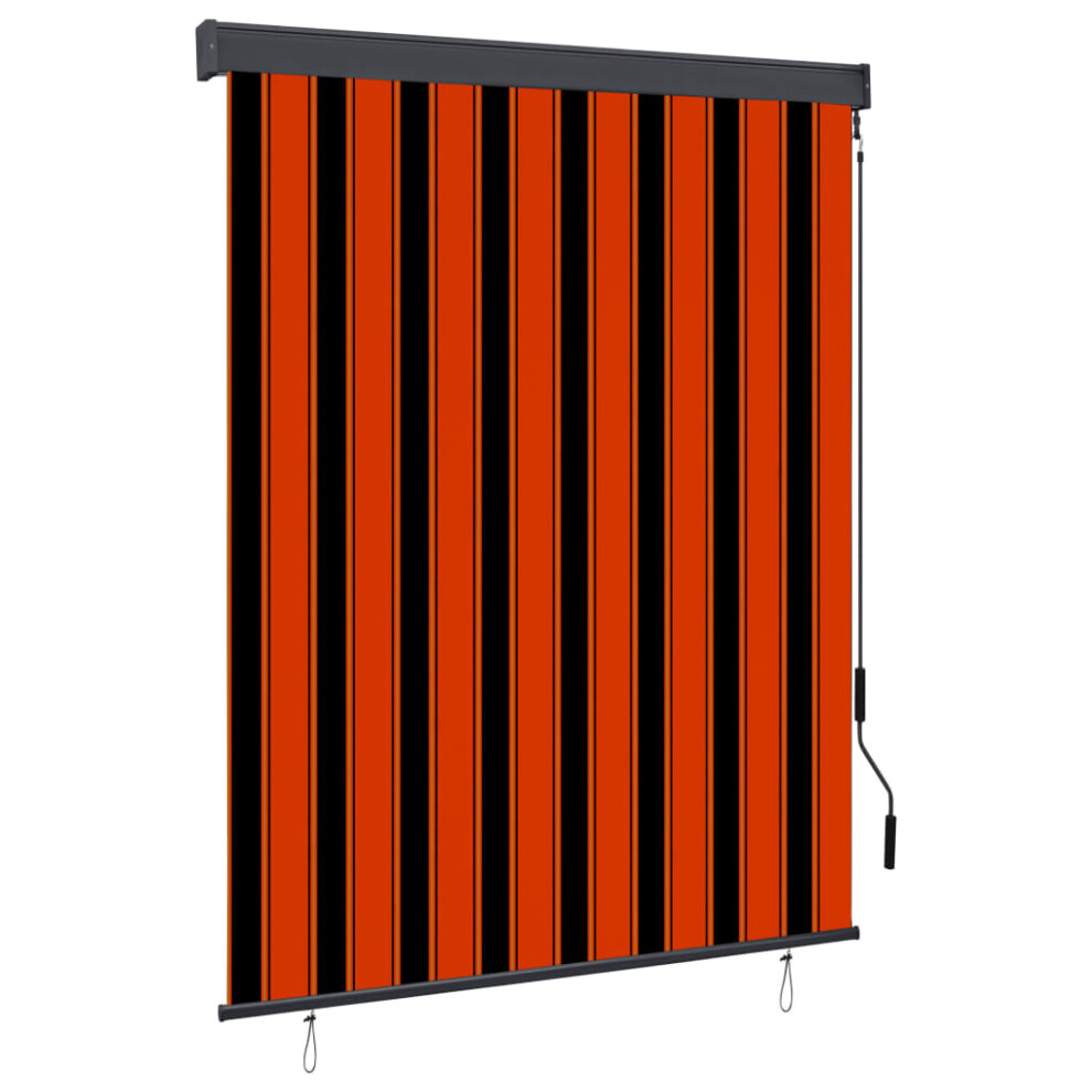 Vidaxl Outdoor Roller Blind 140X250 Cm Orange And Brown