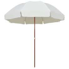 Parasol with Steel Pole 300 cm Sand