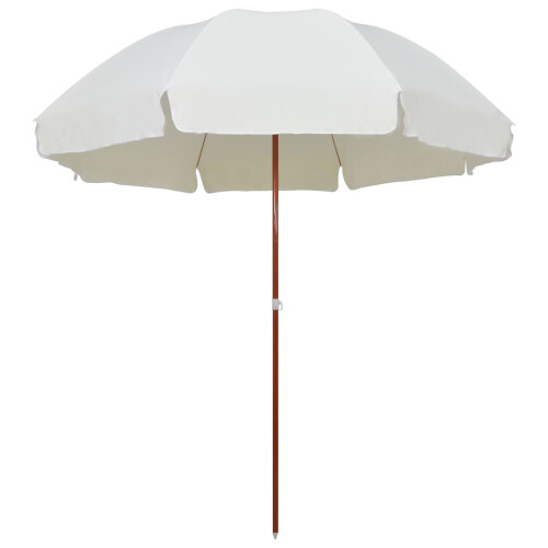 VidaXL Parasol with Steel Pole 300 cm Sand