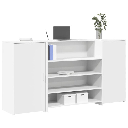 VidaXL vidaXL Reception Desk White 200x50x103.5 cm Engineered Wood