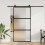 VidaXL vidaXL Schiebetür mit Beschlag Schwarz 102,5x205 cm Hartglas 1