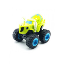 (Cyan) The Blaze And Monster Machines Truck Speed Toy With Crusher Pickle For Gift Kids