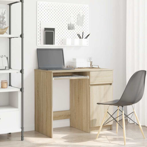 VidaXL vidaXL Desk Sonoma Oak 86x49x76 cm Engineered Wood