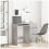 VidaXL vidaXL Desk Concrete Grey 86x49x76 cm Engineered Wood 1