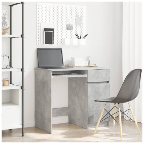 VidaXL vidaXL Desk Concrete Grey 86x49x76 cm Engineered Wood