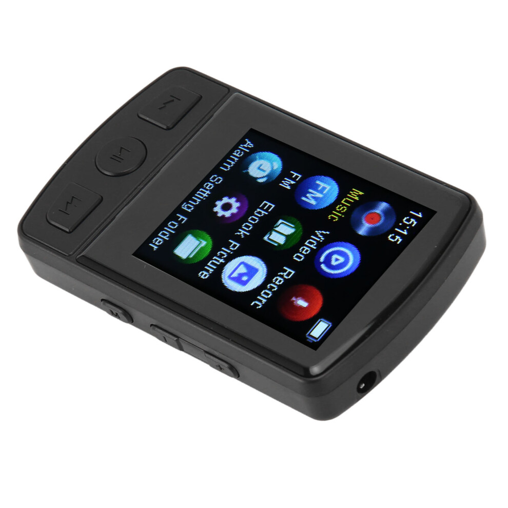 Clip Mp3 Player Mp4 Bluetooth 5.2 1.77" Screen 32Gb Black 6931327471294