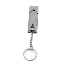 Pet Dog Cat Training Whistle TwoTone Flute German Shepherd Sound Repeller Outdoor Survival Parrot Training Whistle(Silver)