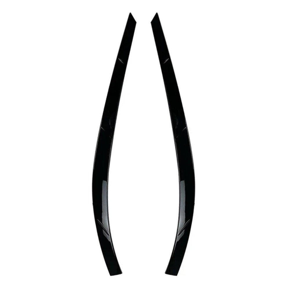 Car Front Headlight Lamp Eyebrow Eyelid Trim Cover Compatible For Vw Tiguan Mk1 20112014 Exterior(Gloss ) Black 6493810929502