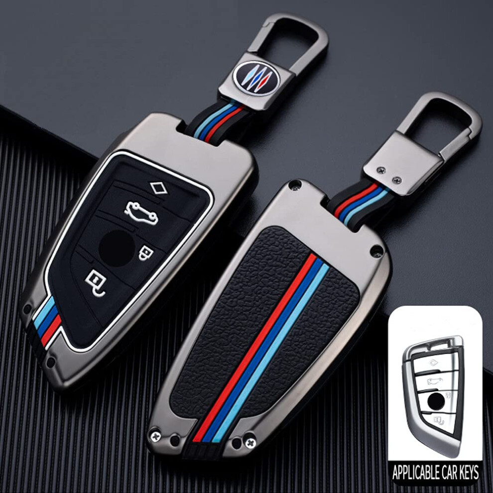 Elegant Bmw Key Fob Case Cover And Holder, Zinc Alloy And Silicon Protector For Bmw 1 3 4 5 6 7 Series, X3 X4 M5 M6 Gt3 Gt5 6493810929540