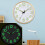 12in Silent Quartz Wall Clock Rose Gold Luminous 14