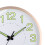12in Silent Quartz Wall Clock Rose Gold Luminous 7