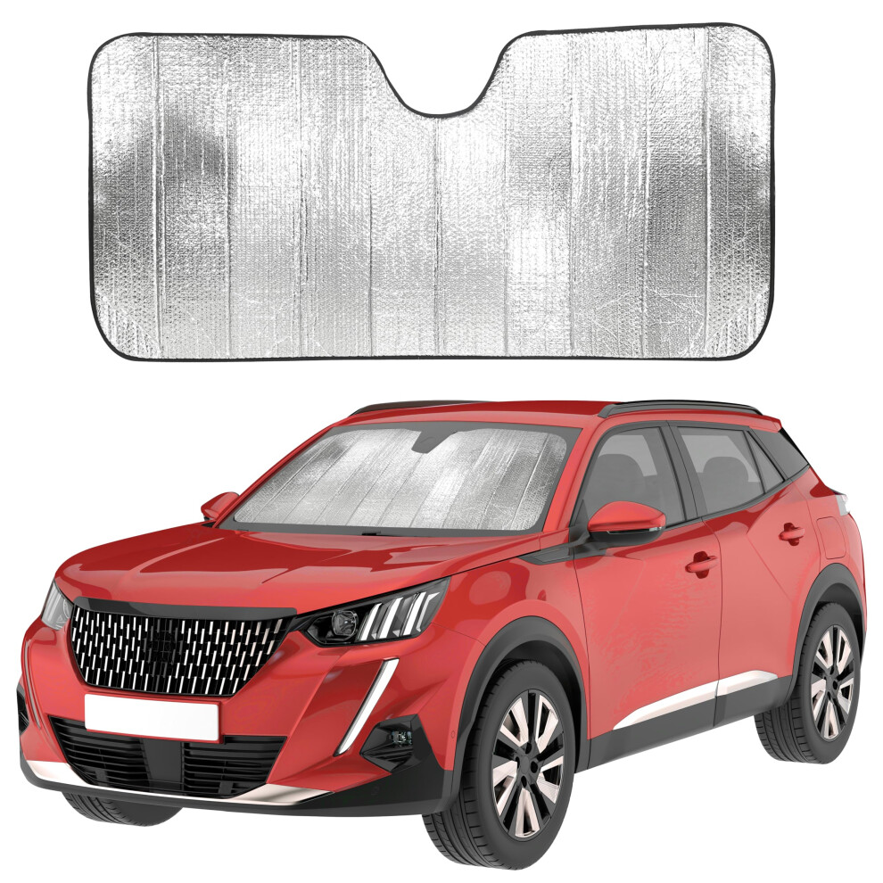 Accordion Car Windshield Sun Shade Car Sun Visor To Protect Harmful Uv Rays Foldable 6493810930607