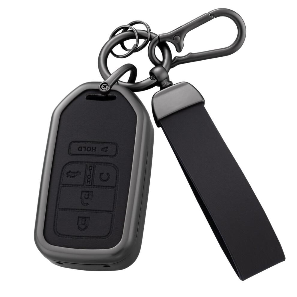 Key Fob Cover With Heavyduty Keychain For Accord Civic Crv Pilot Ridgeline Passport Hrv Fit Odyssey 6493810801624