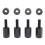 4Pcs Seat Lift Mount Kits 2 Inch Black Reliable 1