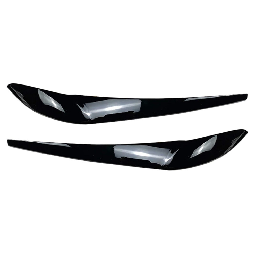 2Pcs Car Front Headlight Eyebrow Eyelid Cover Trim Compatible With Bmw X3 F25 X4 F26 20142017(Glossy ) Black 6493810865886