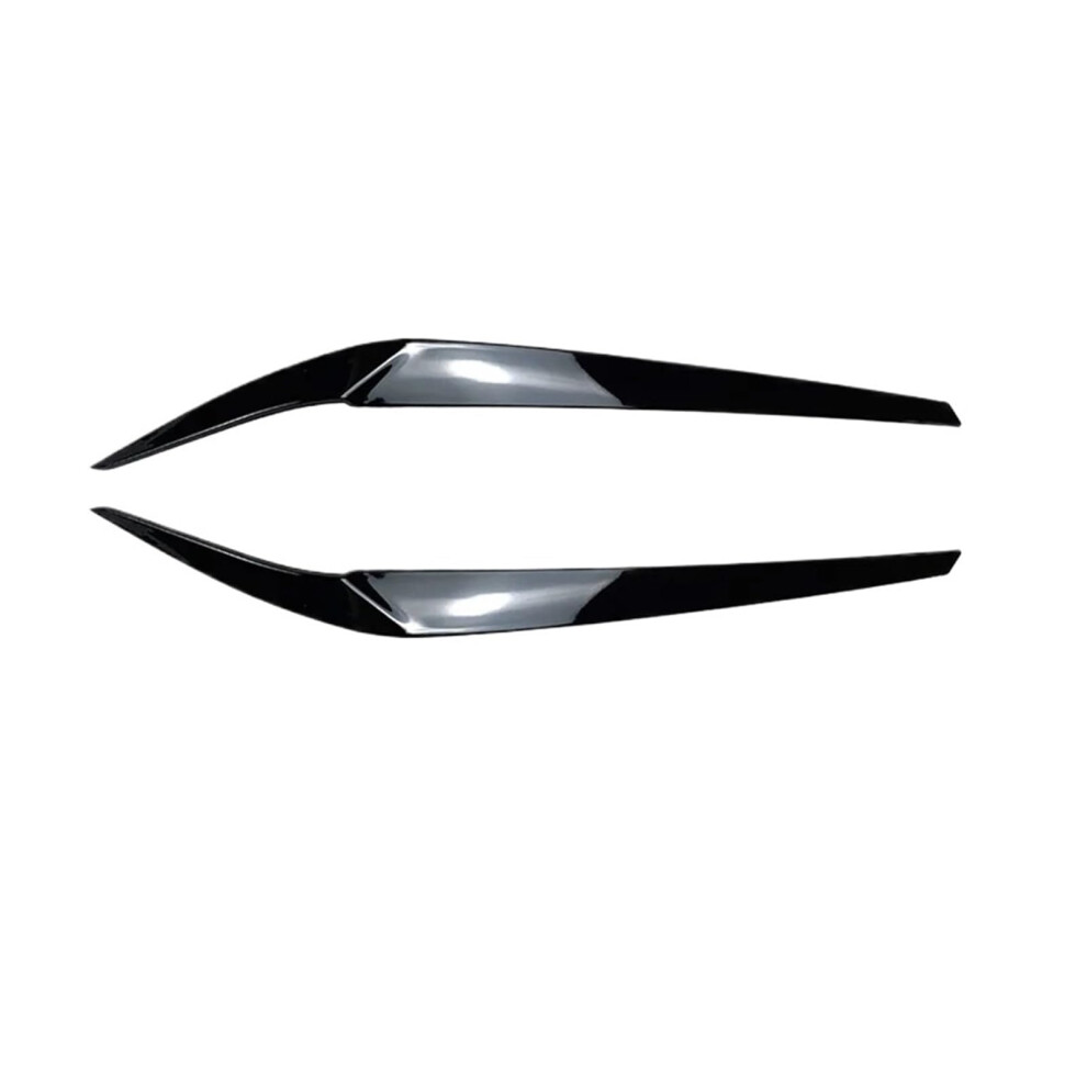 Headlamp Eyelid Headlight Eyelid Eyebrow Trims Carbon /Glossy Plastic Compatible With Bmw 5 Series G30 G31(Black) Black 6493810932861