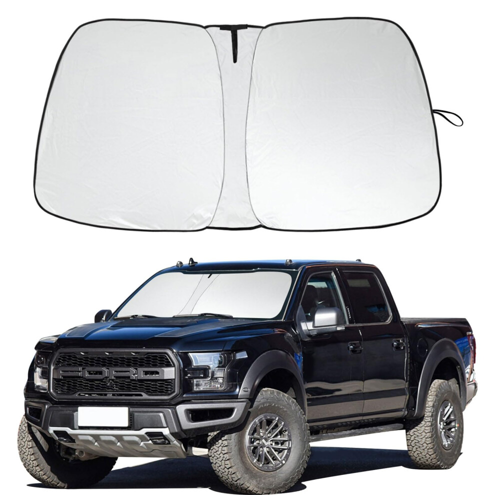 Front Windshield Sunshade Foldable Sunshade Protector Compatible With Ford F150 2015 6493810803857