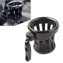 Matte Black Motorcycle Handlebar Cup Holder Drink W/Mesh Basket Mount Unil for Honda Goldwing GL1800 2001,Goldwing F6B 2013