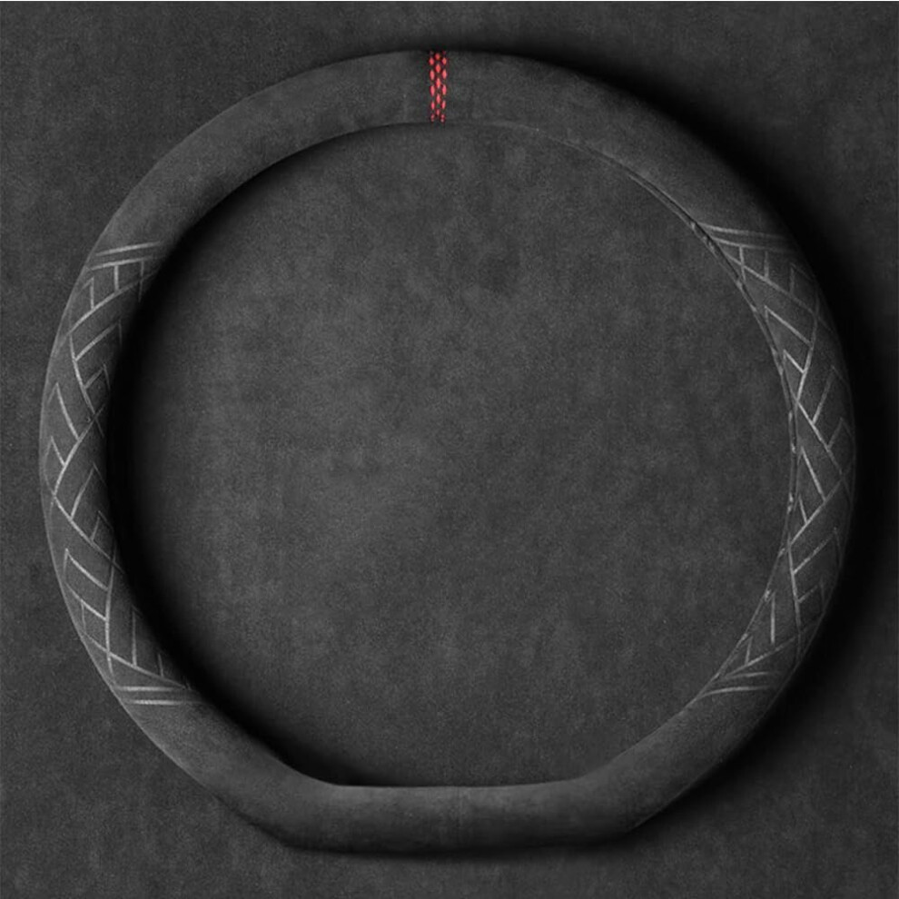 Suede Steering Wheel Cover For Tesla Model 3 Antislip, Breathable, Wearresistant Protector Car Accessory,Typed 6493810868337